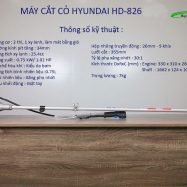 Thông số máy cắt cỏ Hyundai HD-826