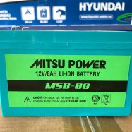 Pin Lithium 12V-8AH Mitsu Power thay bình xịt điện MSB-08